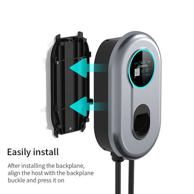 11.04KW 3 Phase Type 2 EV Charger Wallbox สถานีชาร์จรถยนต์ไฟฟ้าที่สะดวกและรวดเร็ว