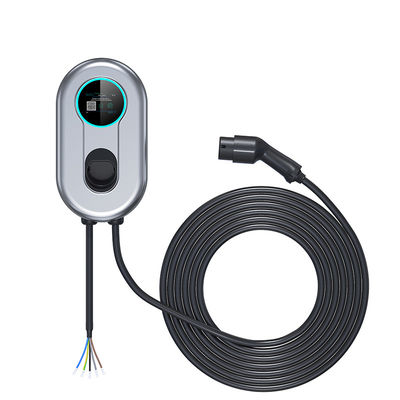 32A EV Charger Wallbox 3Phase 22.08KW สถานีชาร์จรถยนต์ไฟฟ้า Type2 สายเคเบิล 5 ม. พร้อมหน้าจอ LCD