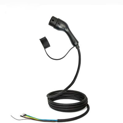 ปืนเดี่ยว IEC62196 Type2 ปลั๊กชาร์จรถยนต์ไฟฟ้า 32A/1Phase EV สายชาร์จ AC 250V