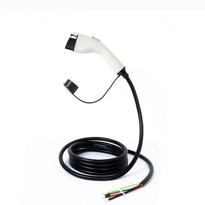 7kW Amercian Standard EV สายชาร์จปลั๊ก 32A สายสีขาว, สายชาร์จ Type1 Single Gun