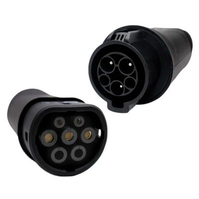 รถยนต์ไฟฟ้า SAE J1772 Type1 ถึง Type2EV ขั้วต่อการชาร์จ, อะแดปเตอร์เครื่องชาร์จ AC EV 22KW