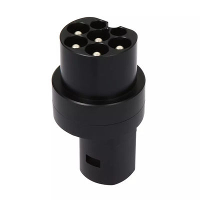ประเภท 2 ถึงอะแดปเตอร์ชาร์จรถยนต์ไฟฟ้าเทสลา DC 500V ตัวเชื่อมต่อการชาร์จเทสลา