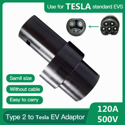 อะแดปเตอร์ 22KW Type2 เป็นอะแดปเตอร์ชาร์จ Tesla EV ตัวแปลง DC 500V