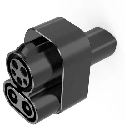 อะแดปเตอร์อัดบรรจุอากาศ 400A สำหรับรถยนต์ Tesla DC 500V CCS Combo 1 ถึง TPC อะแดปเตอร์เชื่อมต่อการชาร์จ