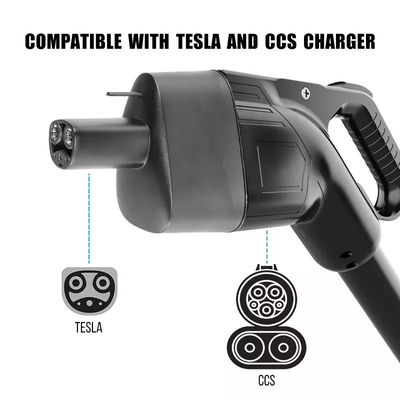 การป้องกัน IP55 Tesla CCS Combo 1 อะแดปเตอร์ CCS1 ถึง Tesla สำหรับรุ่น 3 YXS 175KW การชาร์จอย่างรวดเร็ว