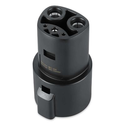 ตัวเชื่อมต่อการชาร์จ AC เฟสเดียว 60A EV J1772 ถึงอะแดปเตอร์ Tesla สำหรับเครื่องชาร์จรถยนต์ไฟฟ้า