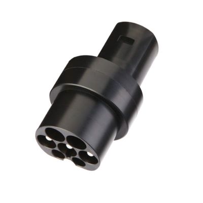 Type2 ถึงอะแดปเตอร์ชาร์จ Tesla 80 แอมป์ 250V AC สำหรับเครื่องชาร์จรถยนต์ไฟฟ้า การป้องกัน IP55