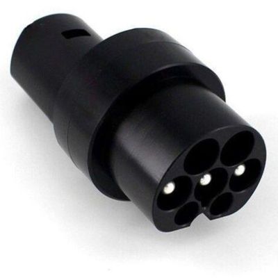 Type2 ถึงอะแดปเตอร์ชาร์จ Tesla 80 แอมป์ 250V AC สำหรับเครื่องชาร์จรถยนต์ไฟฟ้า การป้องกัน IP55