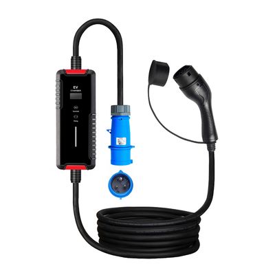 7KW EV Car Charger Type 2 กองชาร์จรถยนต์พลังงานใหม่ AC แบบปรับได้สำหรับใช้ในบ้าน