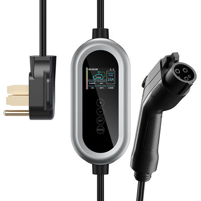 สถานีชาร์จ EV แบบพกพา Smart AC Home 16A Type 1 เครื่องชาร์จรถยนต์ไฟฟ้ามาตรฐานอเมริกัน