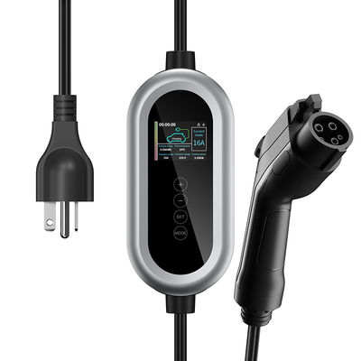 32A เครื่องชาร์จ EV แบบพกพารถยนต์ไฟฟ้า SAE J1772 Type 1 สถานีชาร์จเร็ว