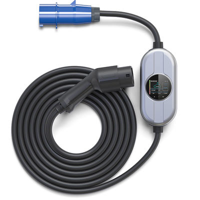 Type2 AC 250V EV Charger สำหรับรถยนต์ไฟฟ้า 16A Adjusement Current Charging Pile