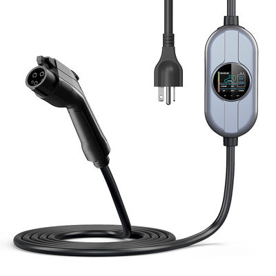 สถานีชาร์จ AC 250V Type 1 สำหรับเครื่องชาร์จรถยนต์ไฟฟ้า EV พร้อมหน้าจอ LCD การป้องกัน IP65