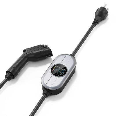 สถานีชาร์จ AC 250V Type 1 สำหรับเครื่องชาร์จรถยนต์ไฟฟ้า EV พร้อมหน้าจอ LCD การป้องกัน IP65