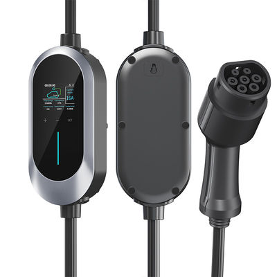 EU Standard Portable EV Cahrger 8-16A Type 2 รถยนต์พลังงานใหม่บ้านชาร์จเร็วกอง AC 230V