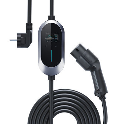 16A 3.84kw EV Car Charger Type 2 AC 230V LEVEL 2 Travel Portable Charger สายเคเบิล 5 ม.