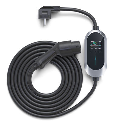 7.36KW Type 2 OEM / ODM EV Fast Charger, สถานีชาร์จ EV แบบพกพา, เครื่องชาร์จในรถยนต์ AC