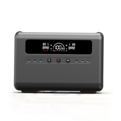 เครื่องกำเนิดไฟฟ้าพลังงานแสงอาทิตย์แบบพกพา 2304Wh แหล่งจ่ายไฟ 50/60Hz AC/DC USB3.0/Type-C