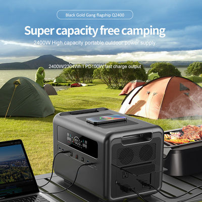 สถานีพลังงานแบบพกพาแบบชาร์จได้ 800W อินพุตการชาร์จพลังงานแสงอาทิตย์สูงสุด LiFePO4 การชาร์จแบตเตอรี่