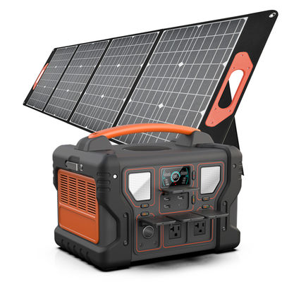 1000W Home/Outside Backup Power Station 1008Wh แบตเตอรี่ LiFePO4 พร้อมแผงโซลาร์เซลล์