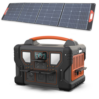 1000W Portable Power Station 999Wh UL Li-Ion Battery Backup Power Supply พร้อมแผงโซลาร์เซลล์