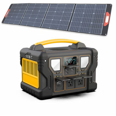1000W Portable Power Station 999Wh UL Li-Ion Battery Backup Power Supply พร้อมแผงโซลาร์เซลล์