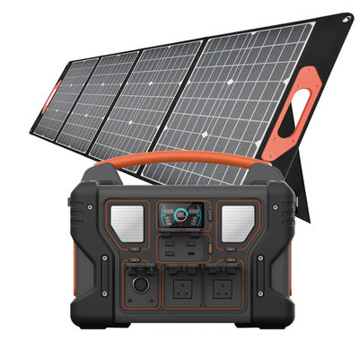 เครื่องกำเนิดไฟฟ้าแบบพกพา 300/500/700 / 1000W Solor Power Station แหล่งจ่ายไฟฉุกเฉินพร้อม LCD